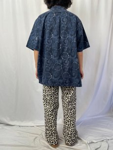 画像4: POLO Ralph Lauren "CALDWELL" 花柄 リネン×コットン オープンカラーシャツ XL (4)
