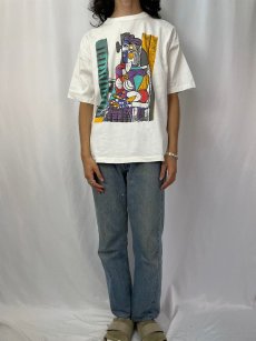 画像2: 80's Pablo Picasso "窓辺に座る女" アートプリントTシャツ XL (2)