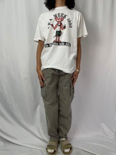 画像2: 90's USA製 "AKA WEEK 1990" ピンクパンサー パロディプリントTシャツ L (2)
