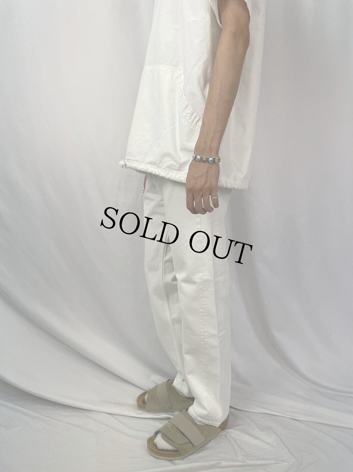 画像3: 90's Levi's 501 USA製 ホワイトデニムパンツ W32 (3)