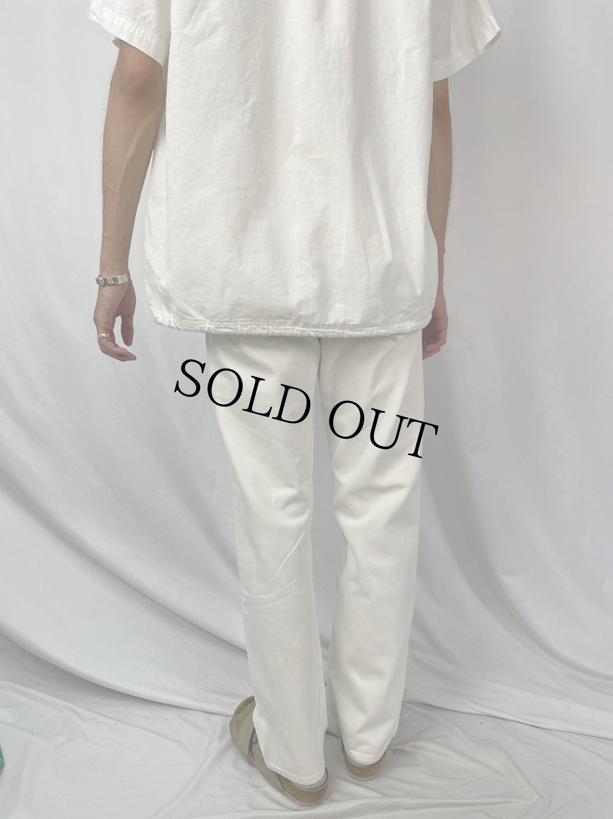 画像4: 90's Levi's 501 USA製 ホワイトデニムパンツ W32 (4)