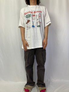 画像2: 90's "Spring Break" ガンジャプリントTシャツ XL (2)