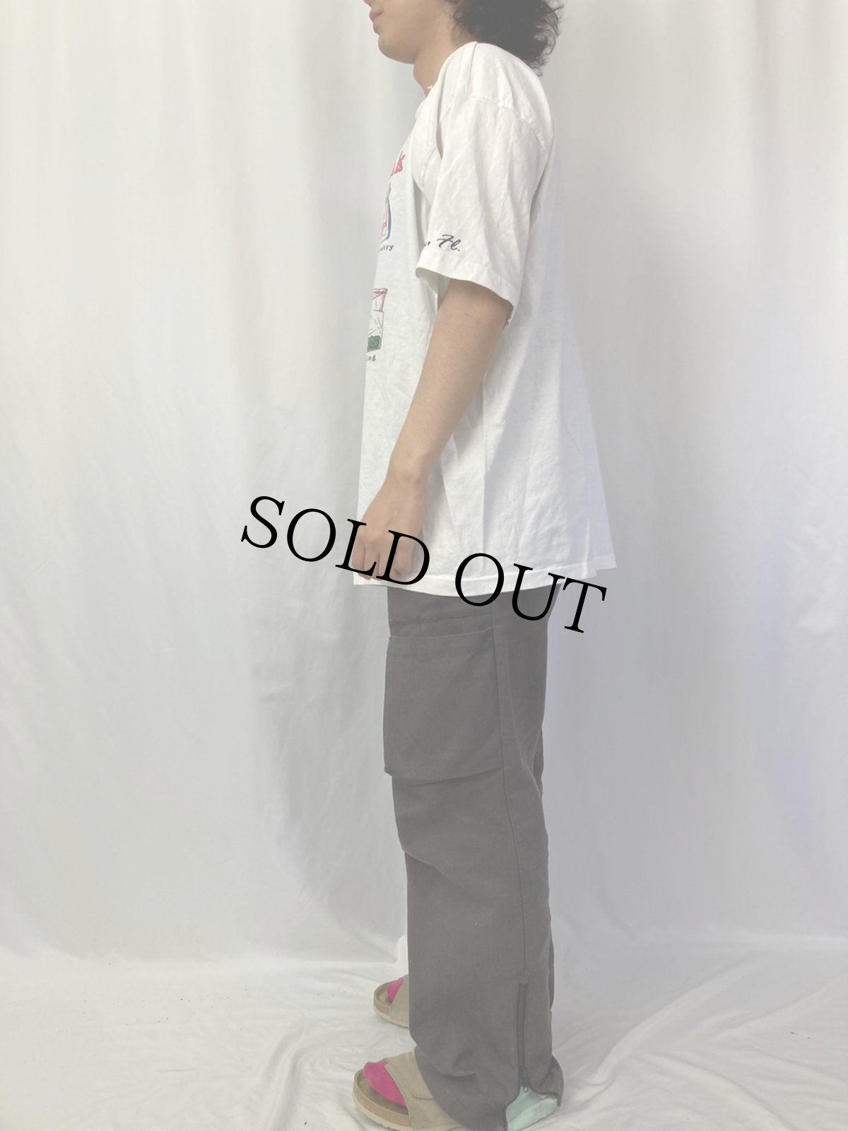 画像3: 90's "Spring Break" ガンジャプリントTシャツ XL (3)