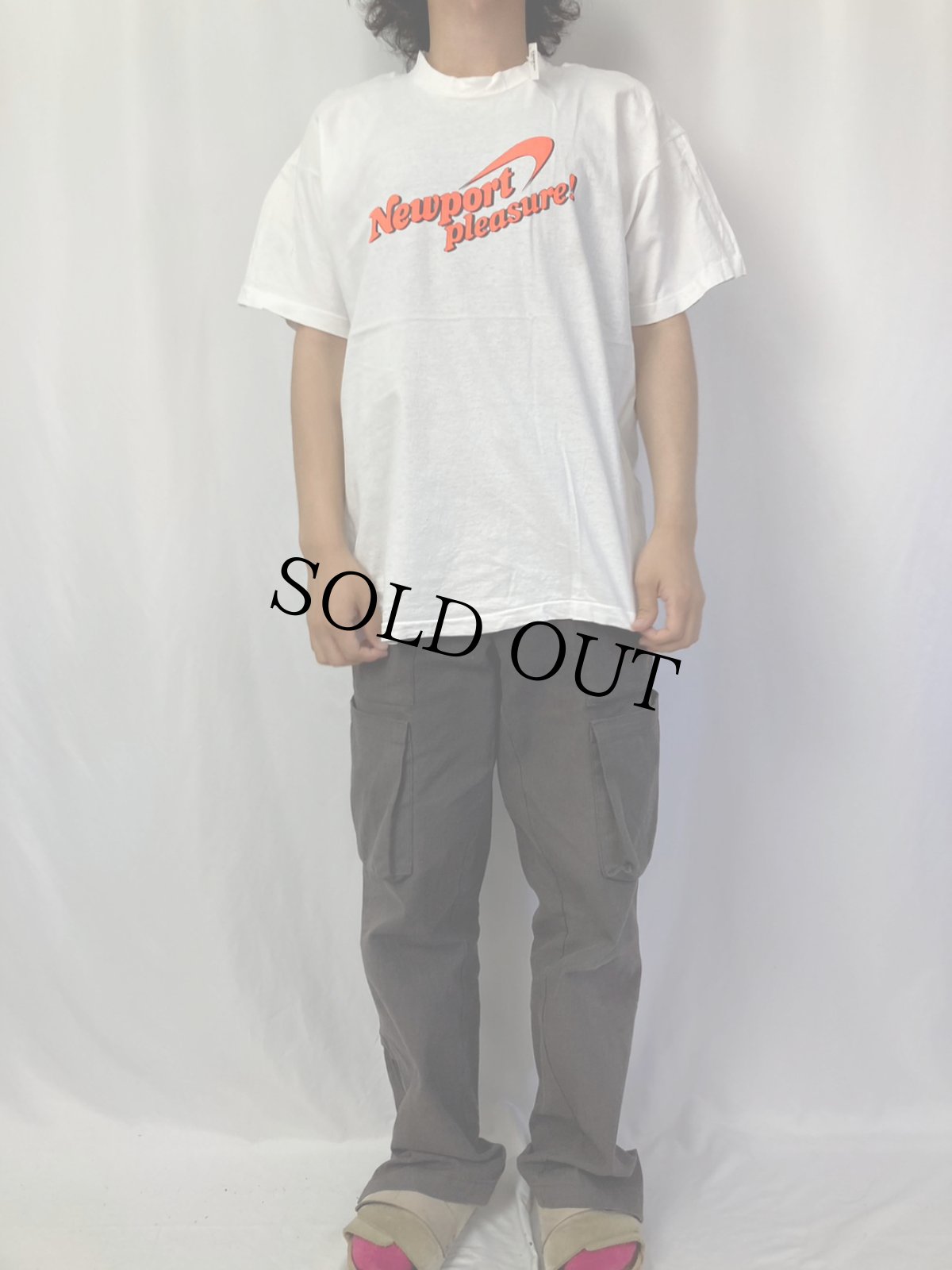 画像2: 90's "Newport pleasure!" ロゴプリントTシャツ (2)