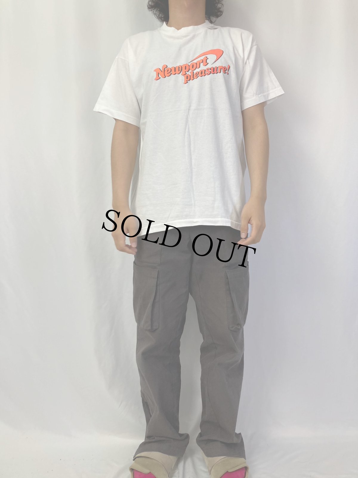 画像2: 90's "Newport pleasure!" ロゴプリントTシャツ (2)