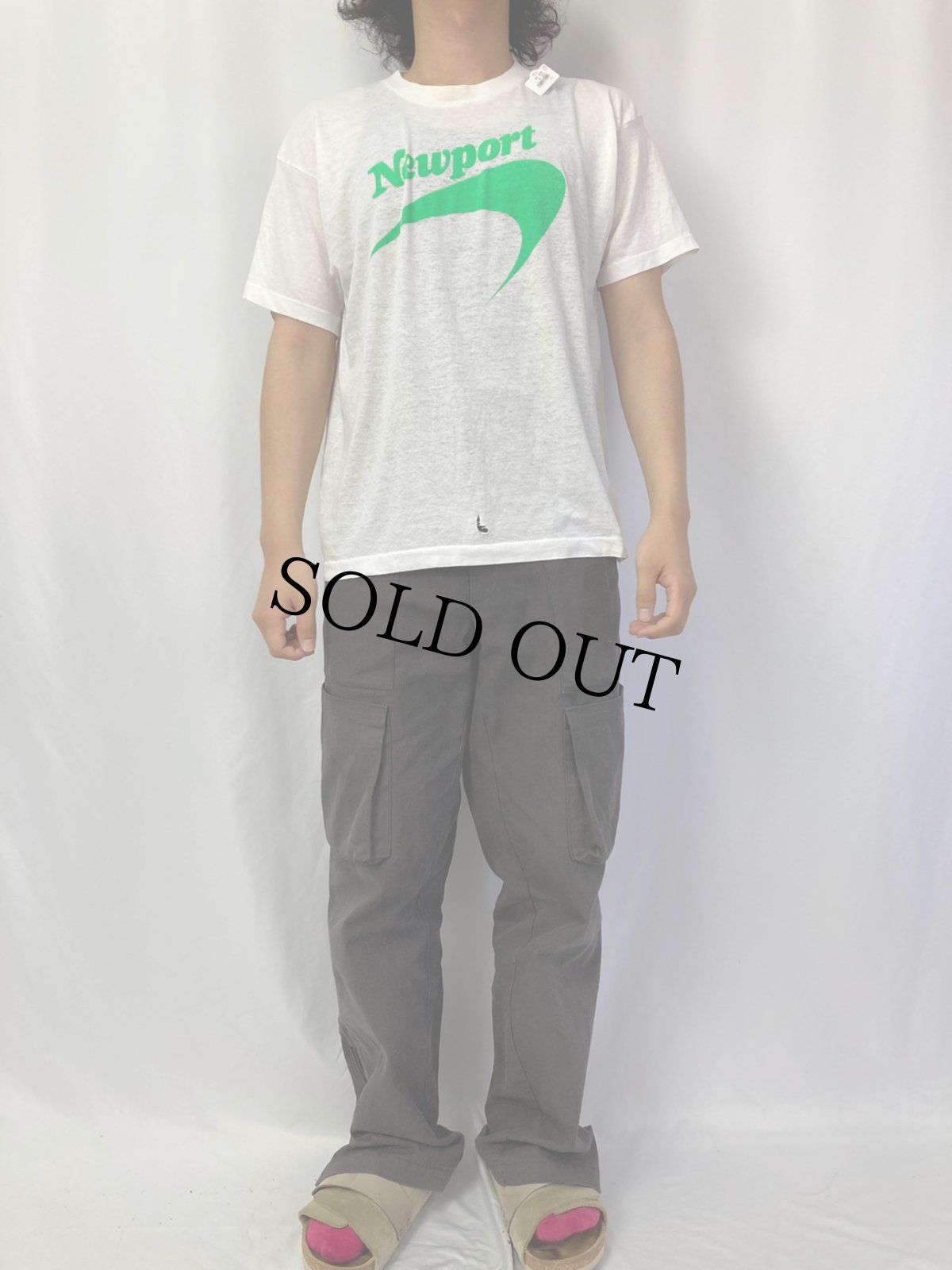 画像2: 80's Newport ロゴプリントTシャツ (2)