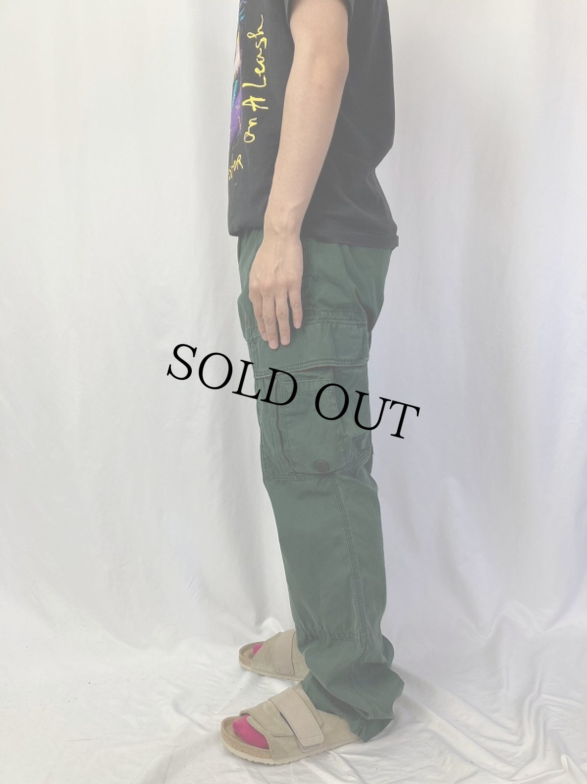 画像3: POLO Ralph Lauren ミリタリータイプ コットンカーゴパンツ W33 (3)