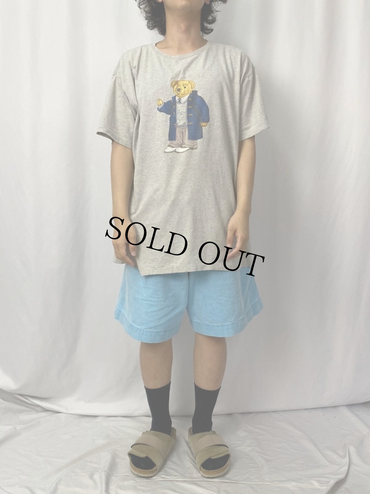 画像2: 90's POLO SPORT Ralph Lauren ポロベアプリントTシャツ L (2)