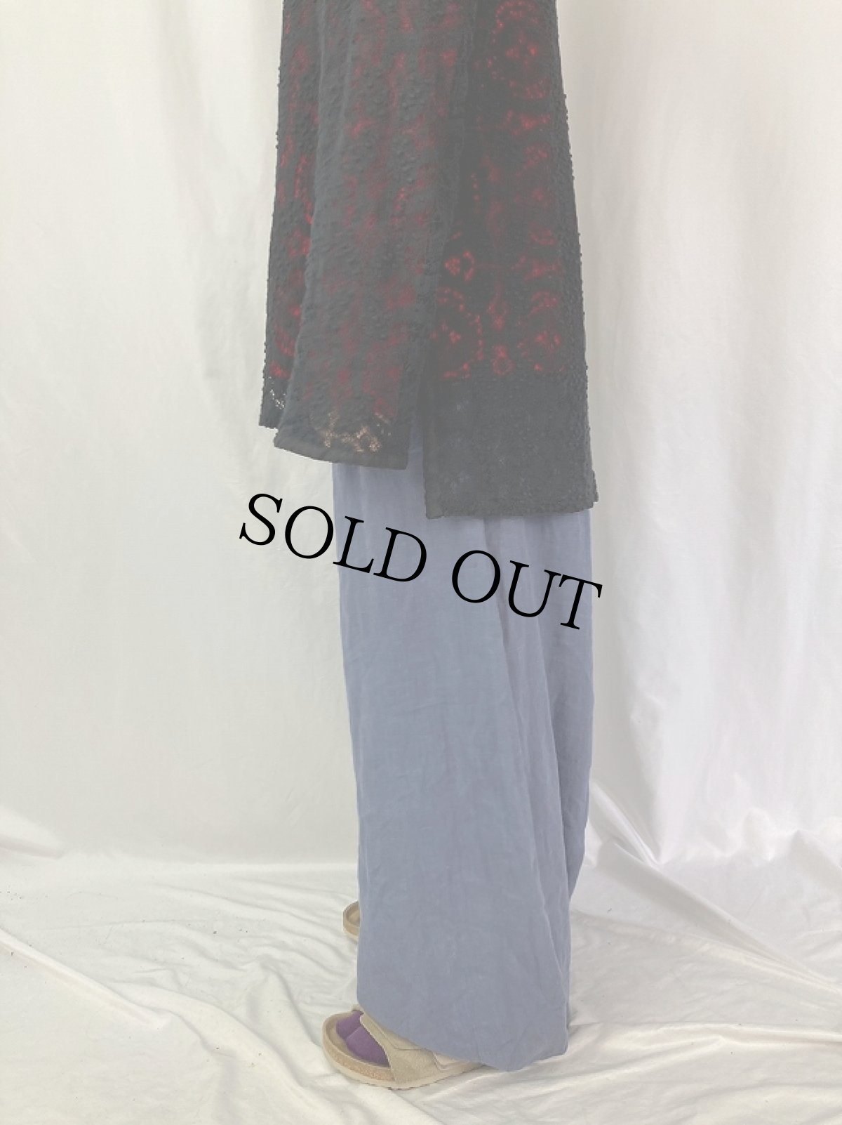 画像3: 80's〜 bryn WALKER USA製 リネンイージーバルーンパンツ L (3)