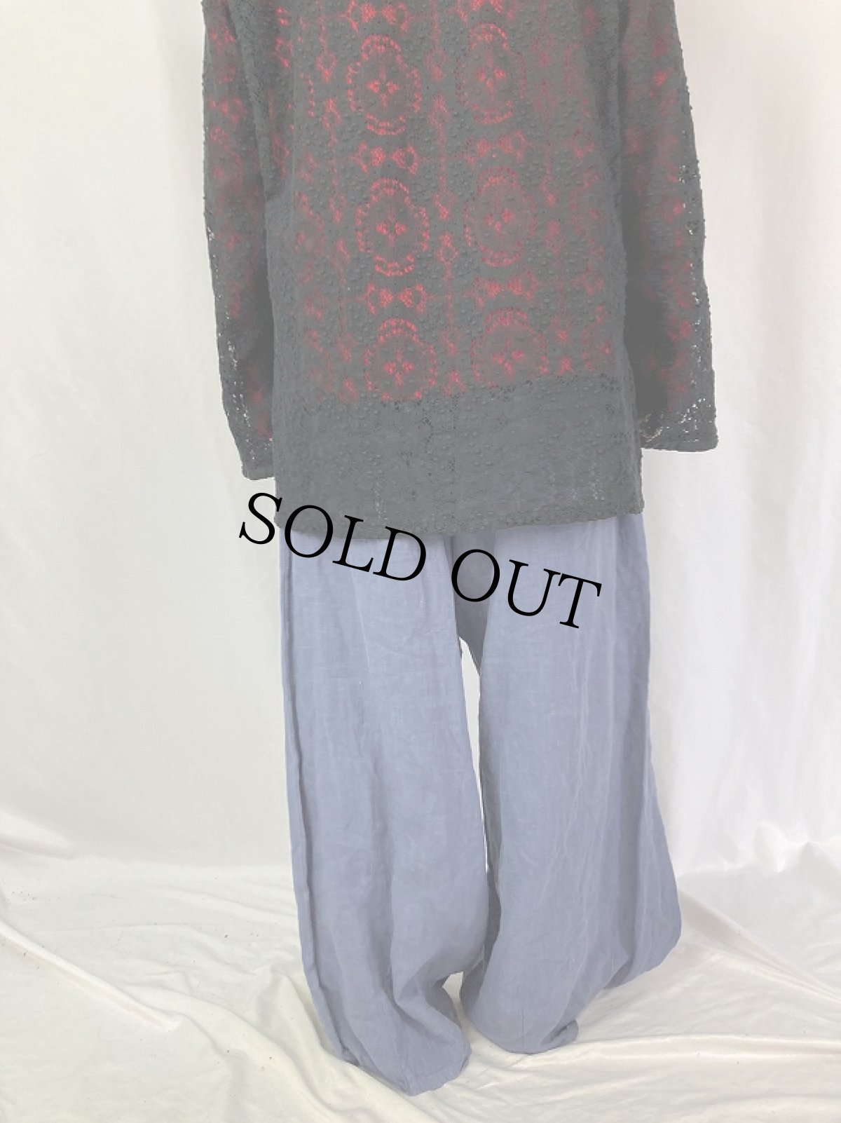 画像4: 80's〜 bryn WALKER USA製 リネンイージーバルーンパンツ L (4)