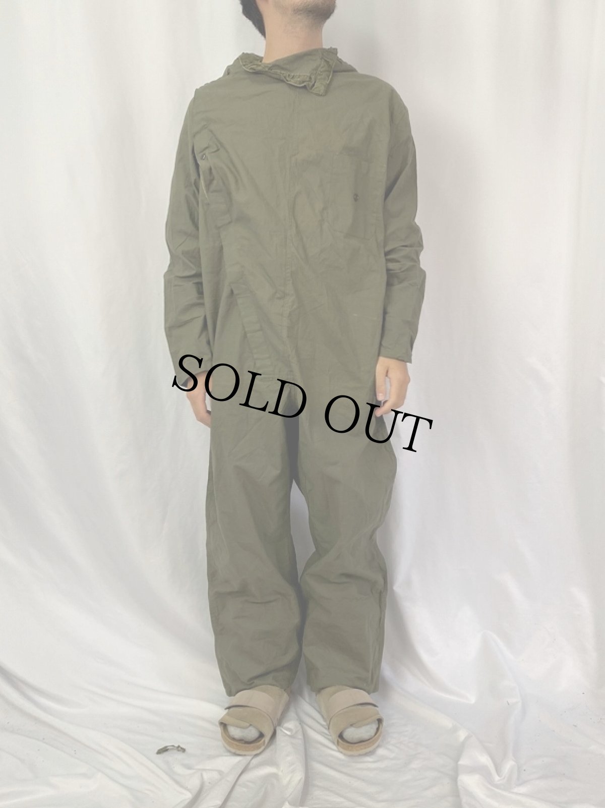 画像2: 60〜70's FRENCH ARMY NBC ケミカルプロテクションカバーオール (2)