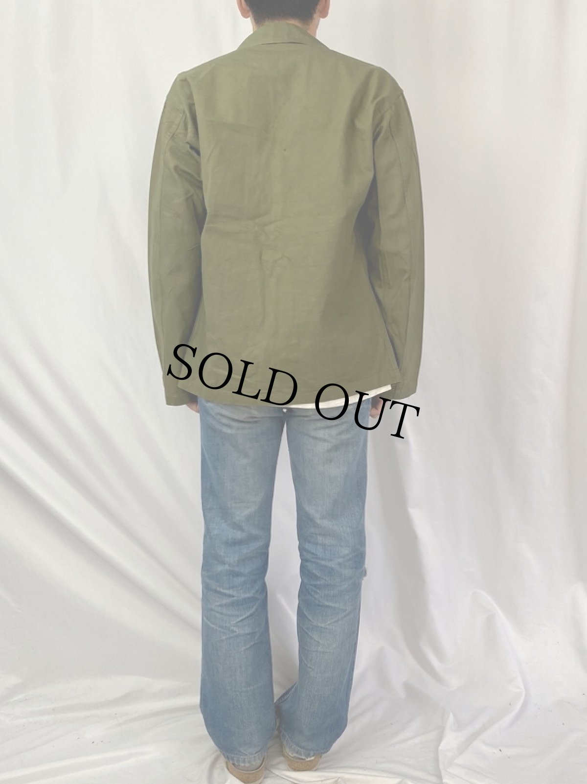 画像4: 40's U.S.ARMY 13スター M-47 HBTジャケット (4)