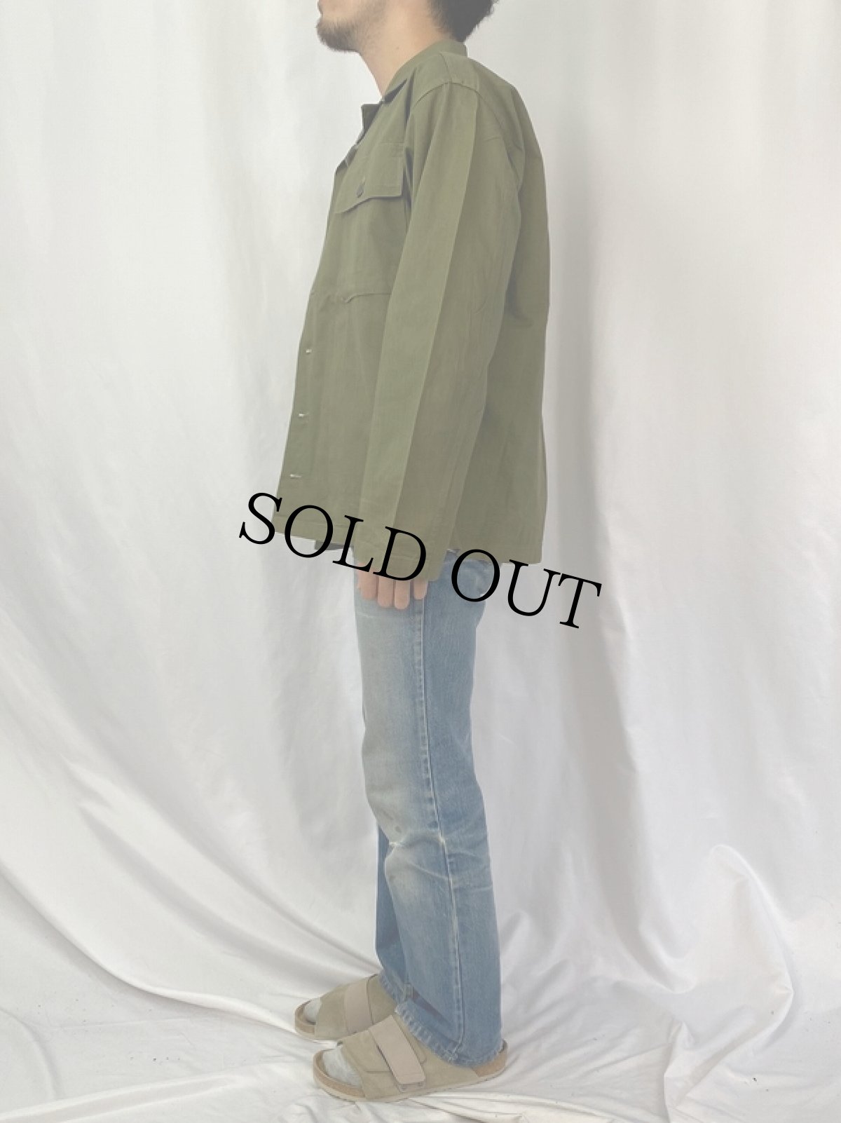 画像3: 40's U.S.ARMY 13スター M-47 HBTジャケット (3)