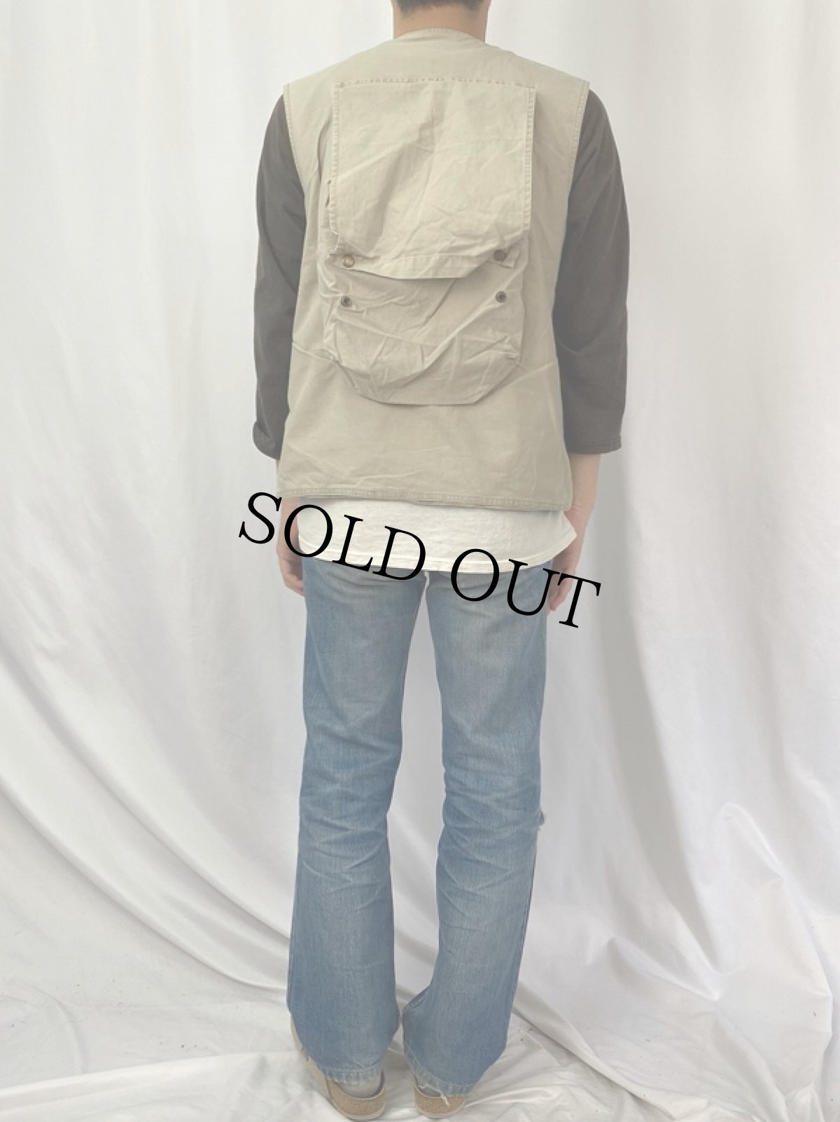 画像4: 90's BANANA REPUBLIC サファリベスト S (4)