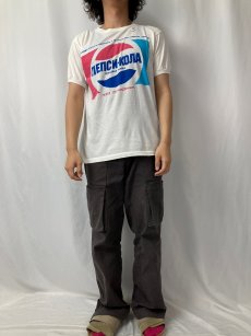 画像2: 80〜90's PEPSI 飲料メーカープリントTシャツ L (2)