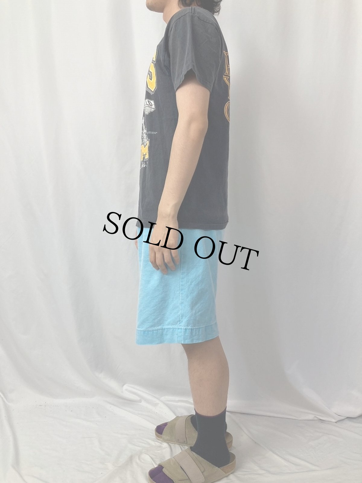 画像4: 90's LORD'S GYM "HIS PAIN YOUR GAIN" ジーザスプリントTシャツ BLACK M (4)