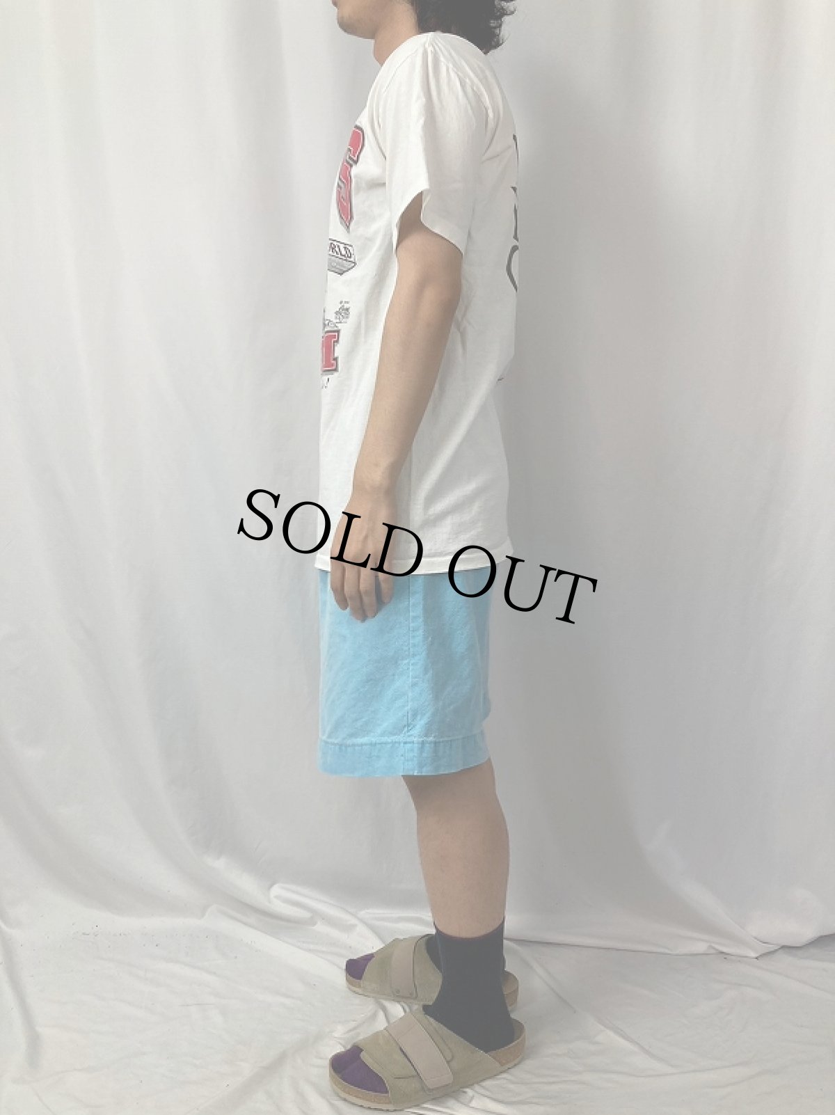 画像4: 90's LORD'S GYM "HIS PAIN YOUR GAIN" ジーザスプリントTシャツ (4)