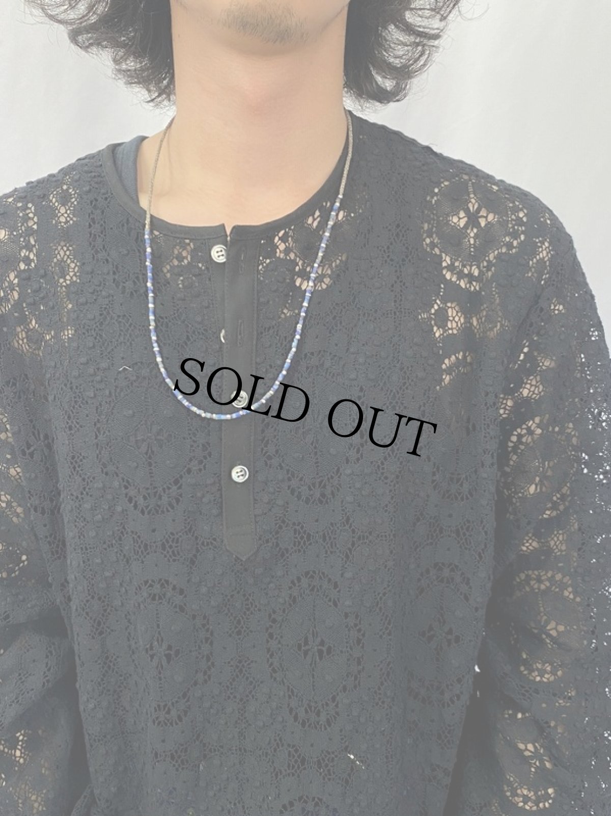 画像2: RORAN "Lapis × Old Silver × Grass Beads" ネックレス (2)