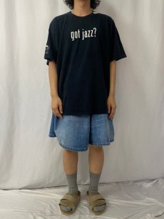 画像2: 2000's KCCK-FM jazz 88.3 "got jazz" パロディプリント ラジオ局Tシャツ XL (2)