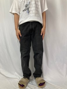 画像2: 90's Levi's 505 USA製 "サルファブラック" デニムパンツ W31 (2)