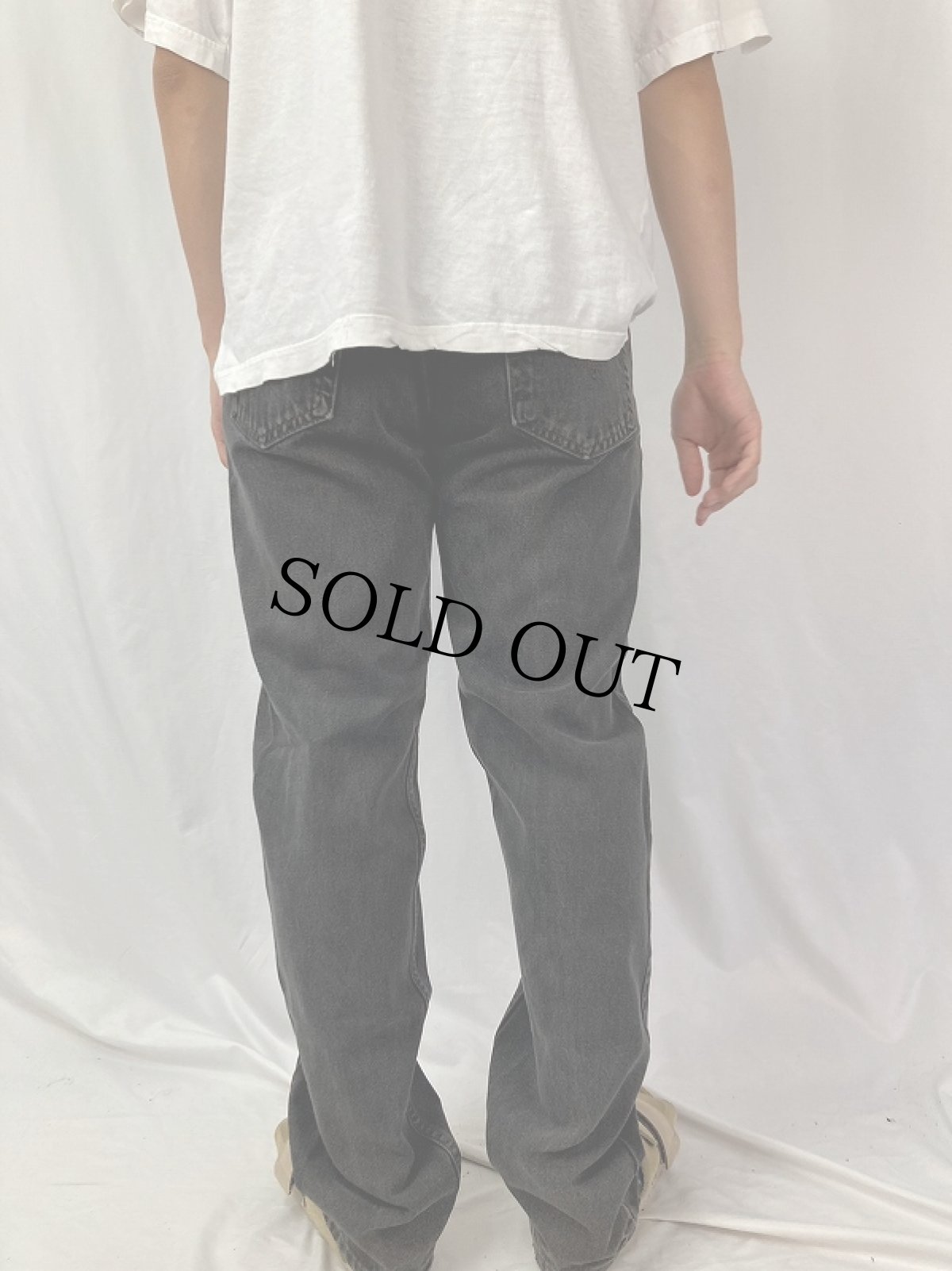 画像4: 90's Levi's 505 USA製 "サルファブラック" デニムパンツ W31 (4)