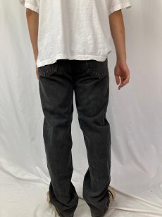 画像4: 90's Levi's 505 USA製 "サルファブラック" デニムパンツ W31 (4)