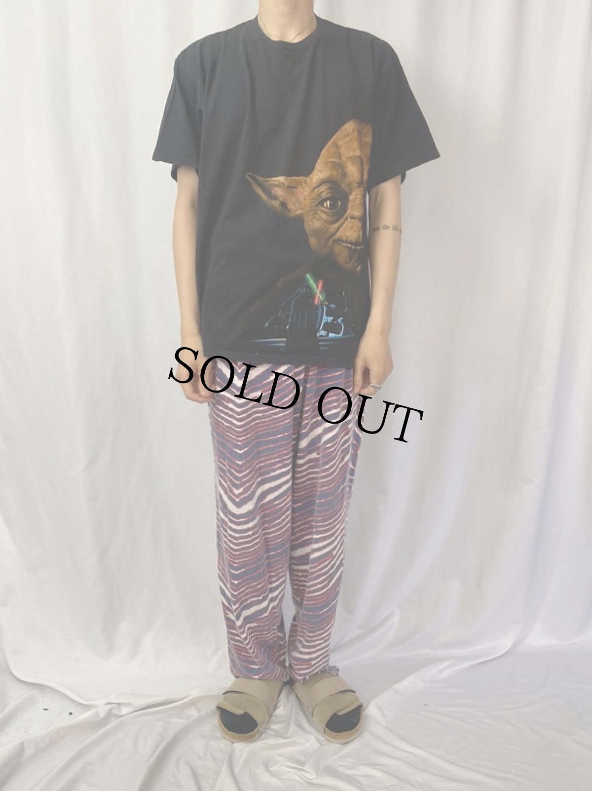 画像2: STAR WARS RETURN OF THE JEDI "Yoda" 映画プリントTシャツ XL (2)