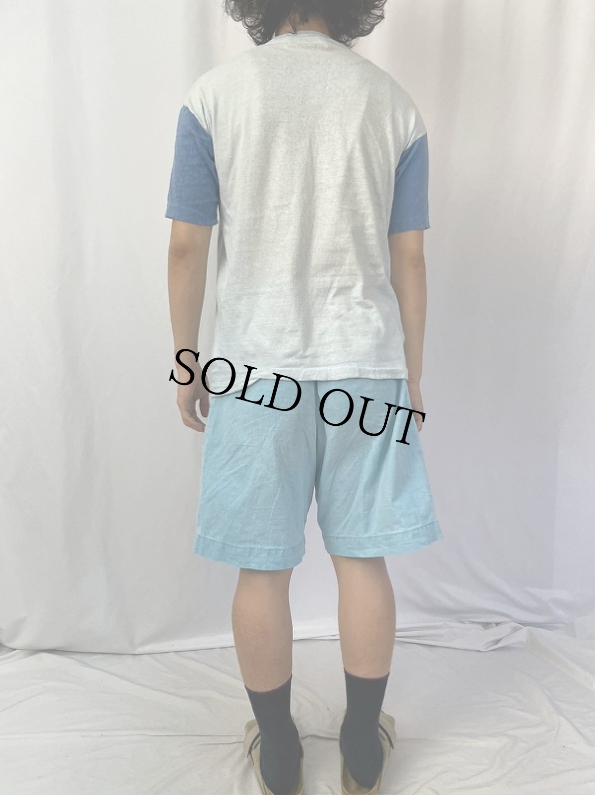 画像4: 70's ELVIS 染み込みプリント ロックシンガーTシャツ (4)