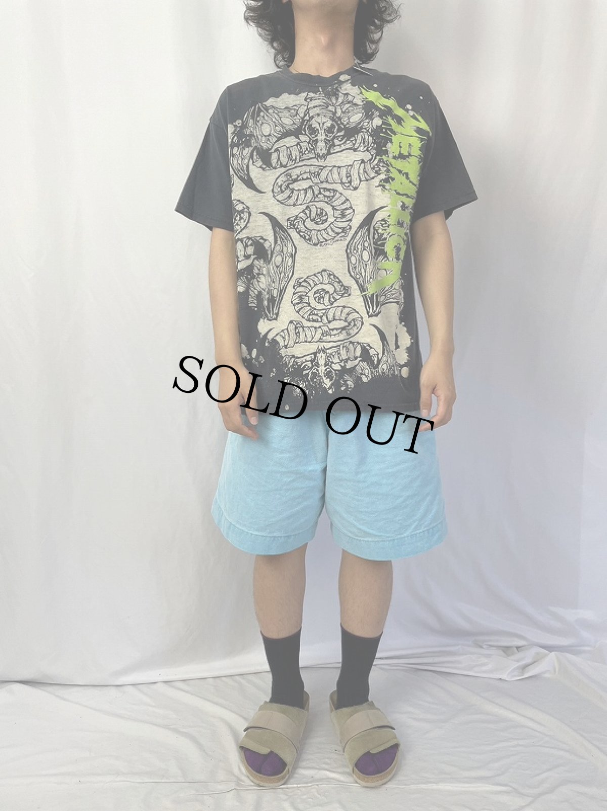 画像3: 2000's METALLICA pushead 大判プリント ヘヴィメタルバンドプリントTシャツ L (3)