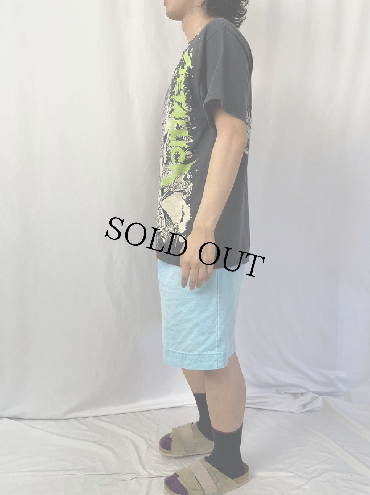 画像4: 2000's METALLICA pushead 大判プリント ヘヴィメタルバンドプリントTシャツ L (4)
