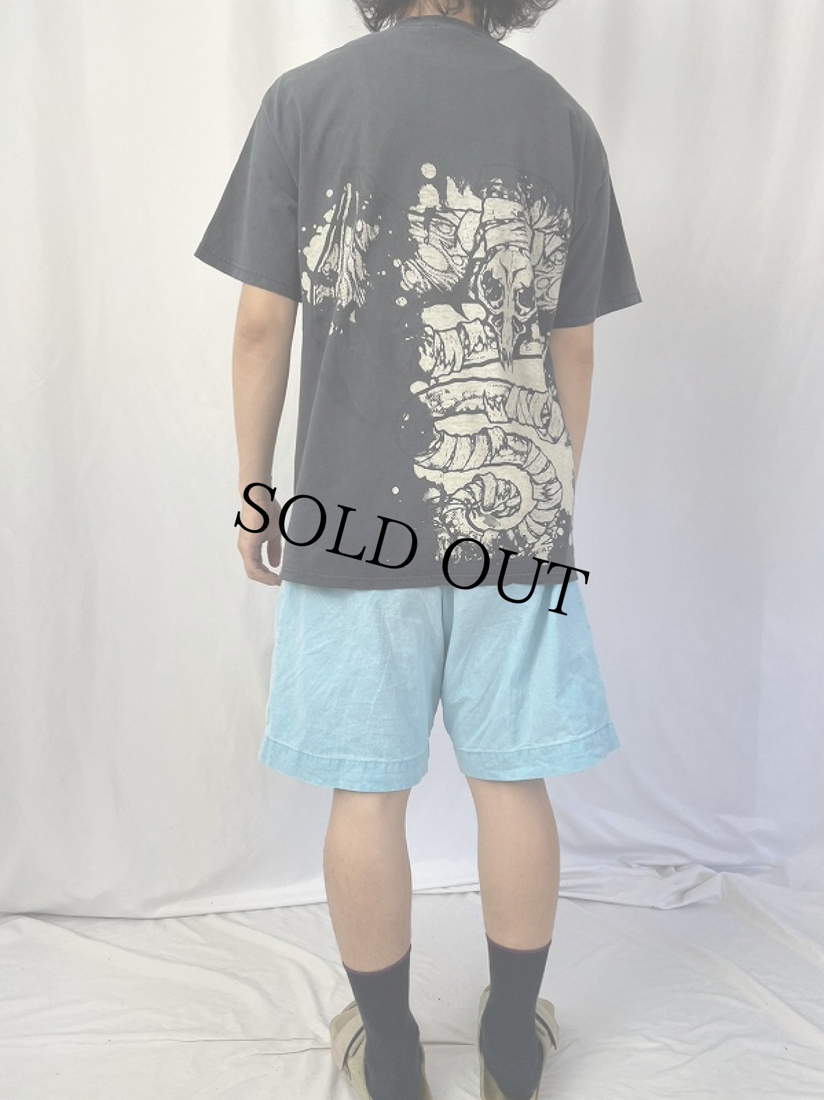 画像5: 2000's METALLICA pushead 大判プリント ヘヴィメタルバンドプリントTシャツ L (5)