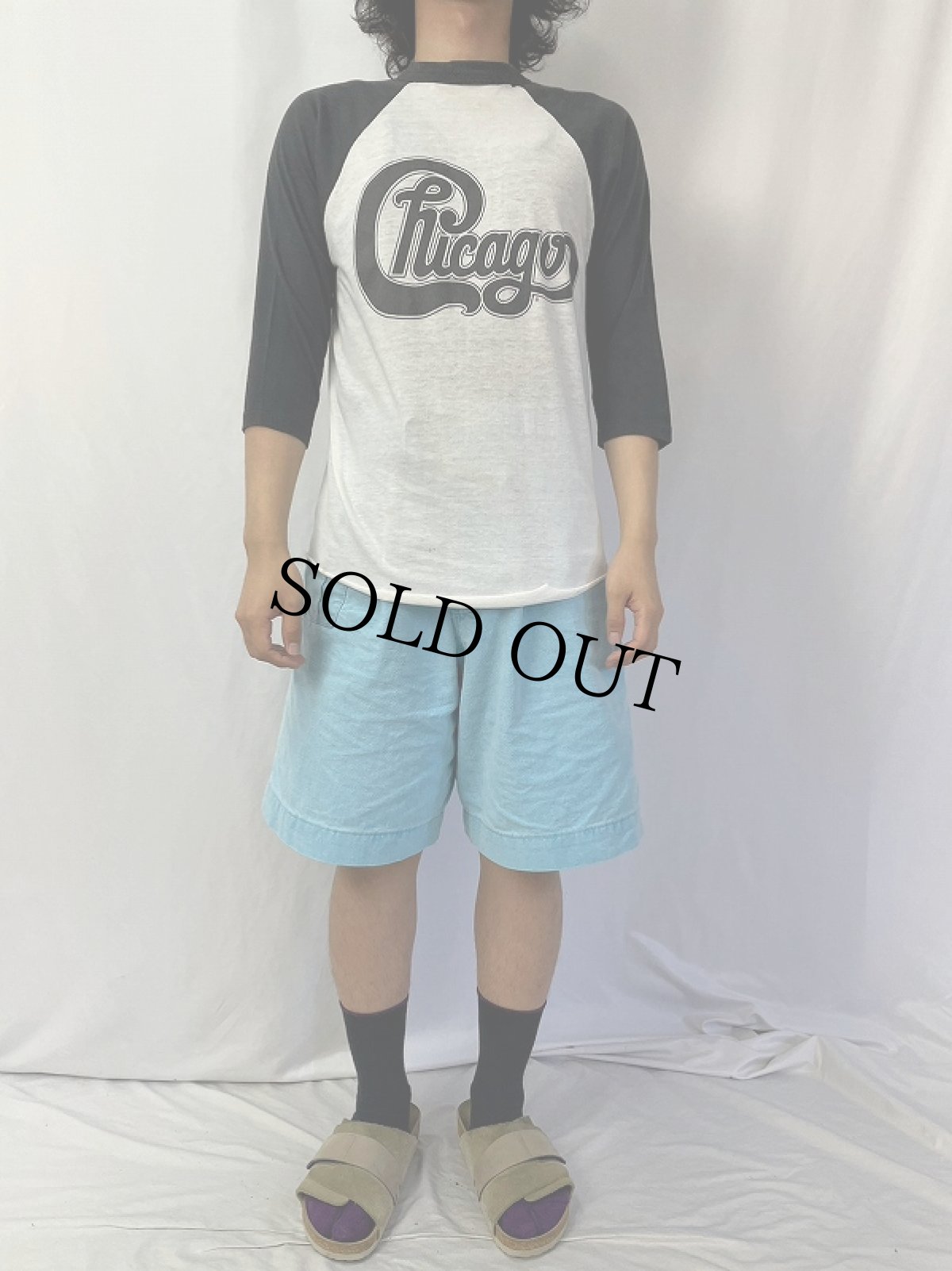 画像3: 80's Chicago USA製 "Chicago On Tour 1985" ロックバンドツアーラグランTシャツ L (3)