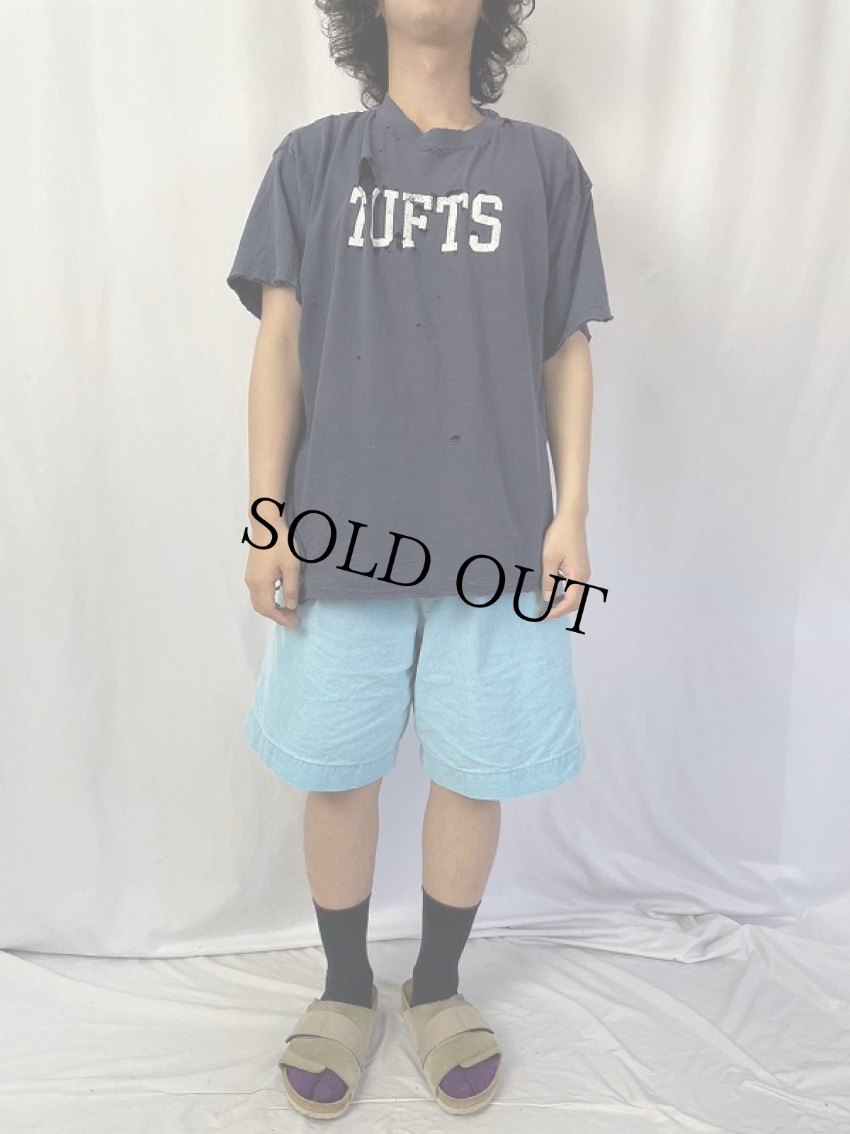 画像2: MV SPORT "TUFTS" プリントTシャツ NAVY XL (2)