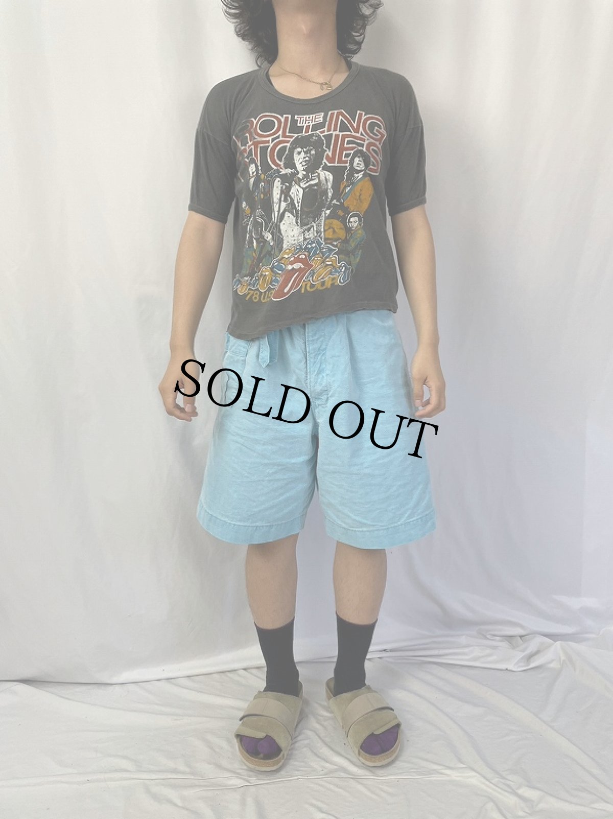 画像3: 70's The Rolling Stones "78' WORLD WIDE TOUR" ロックバンドツアーTシャツ M (3)