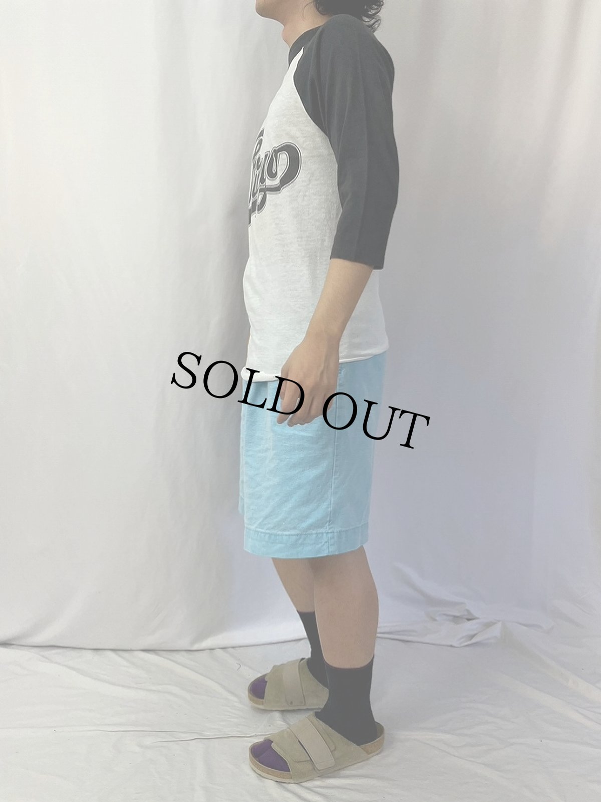 画像4: 80's Chicago USA製 "Chicago On Tour 1985" ロックバンドツアーラグランTシャツ L (4)