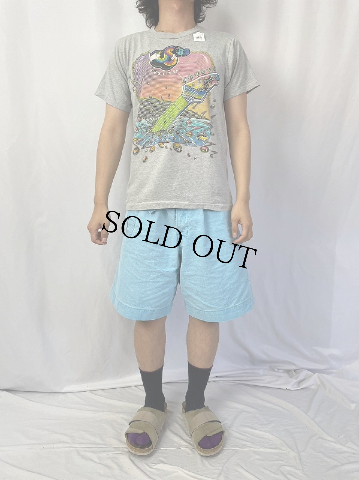 画像3: 80's US'83 USA製 ロックフェスティバルTシャツ M (3)