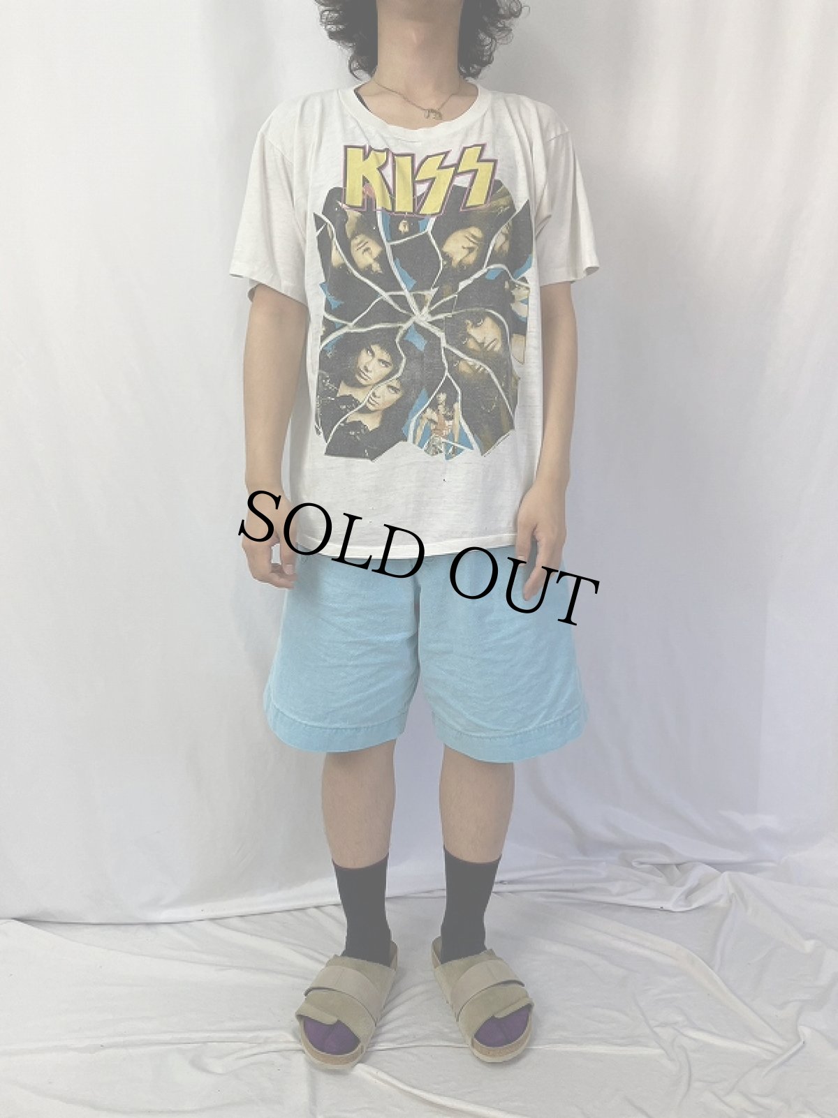 画像3: 80's KISS USA製 "1 WENT CRAZY WITH KISS" ロックバンドTシャツ XL (3)