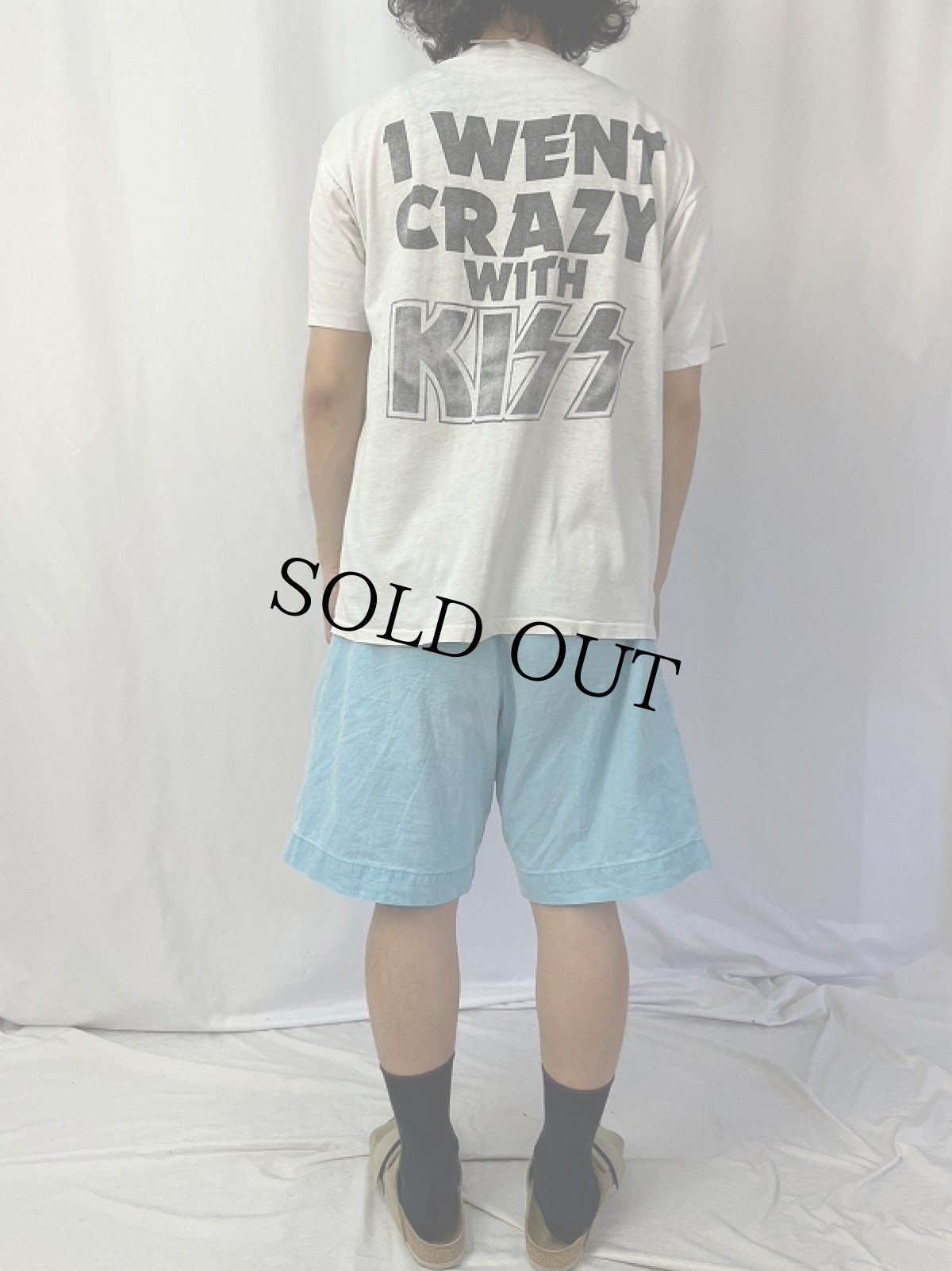 画像5: 80's KISS USA製 "1 WENT CRAZY WITH KISS" ロックバンドTシャツ XL (5)