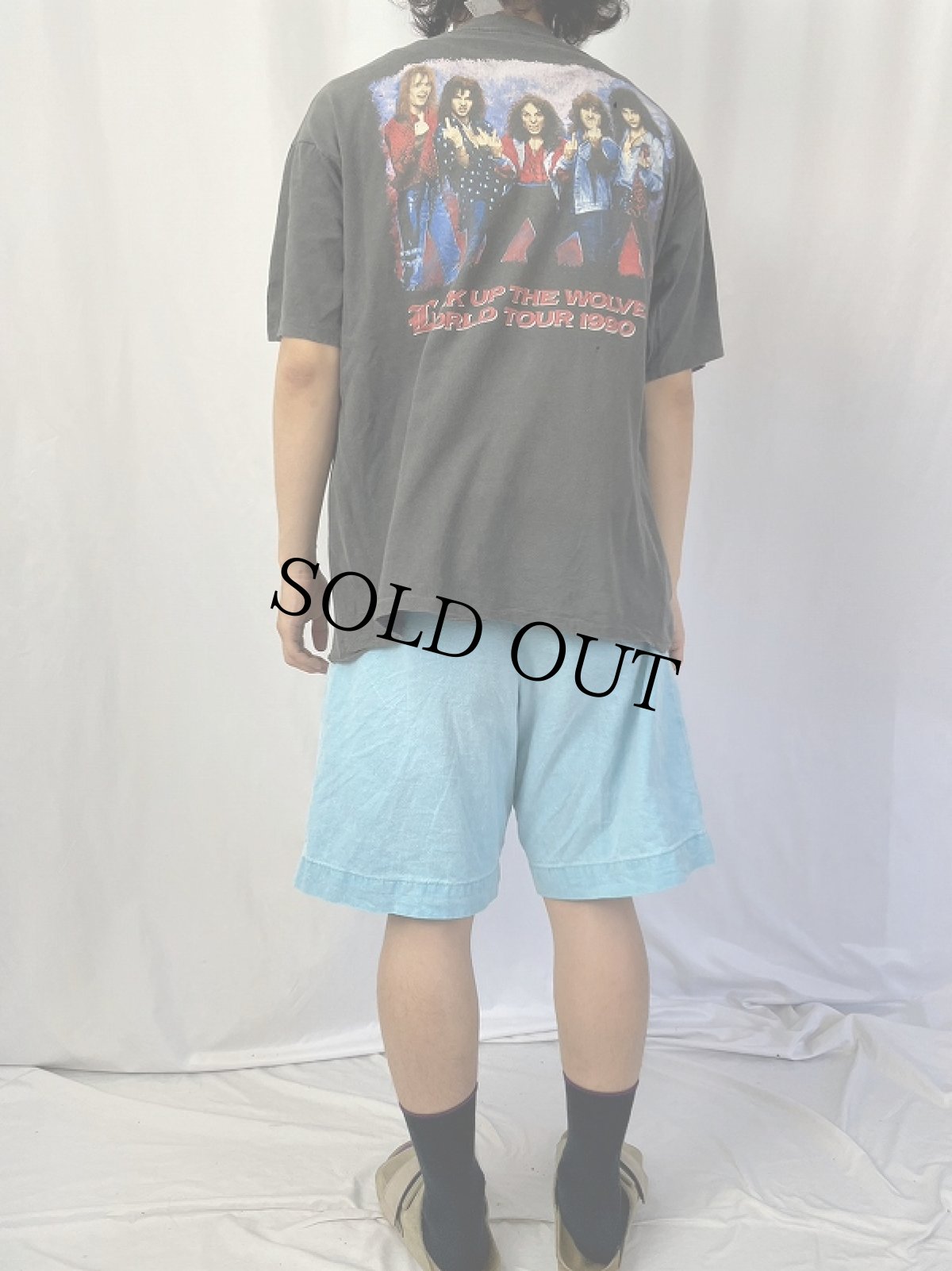 画像5: 90's DIO "LOCK UP THE WOLVES WORLD TOUR 1990" ヘヴィメタルバンドTシャツ XL (5)