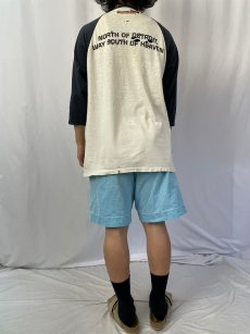 画像4: KID ROCK "NORTH OF DETROIT, WAY SOUTH OF HEAVEN" ロックミュージシャンラグランTシャツ (4)