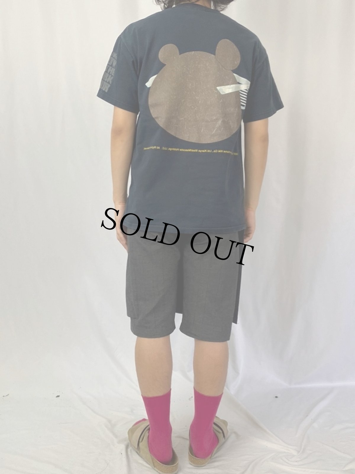 画像5: 2000's Kanye West "GLOW IN THE DARK TOUR" ヒップホップTシャツ M (5)