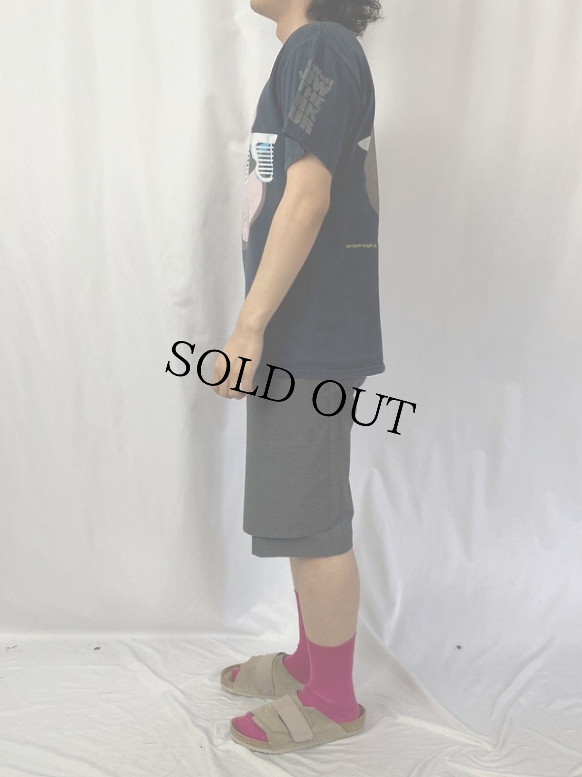 画像4: 2000's Kanye West "GLOW IN THE DARK TOUR" ヒップホップTシャツ M (4)