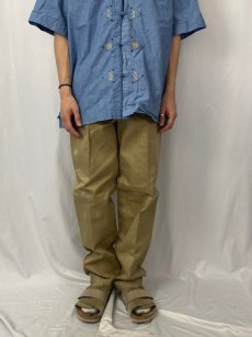 画像2: 50's U.S.ARMY チノトラウザーズ W29 (2)