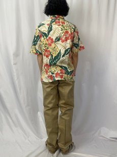 画像4: 80's〜90's Reyn Spooner オールオーバーパターン コットンアロハシャツ S (4)