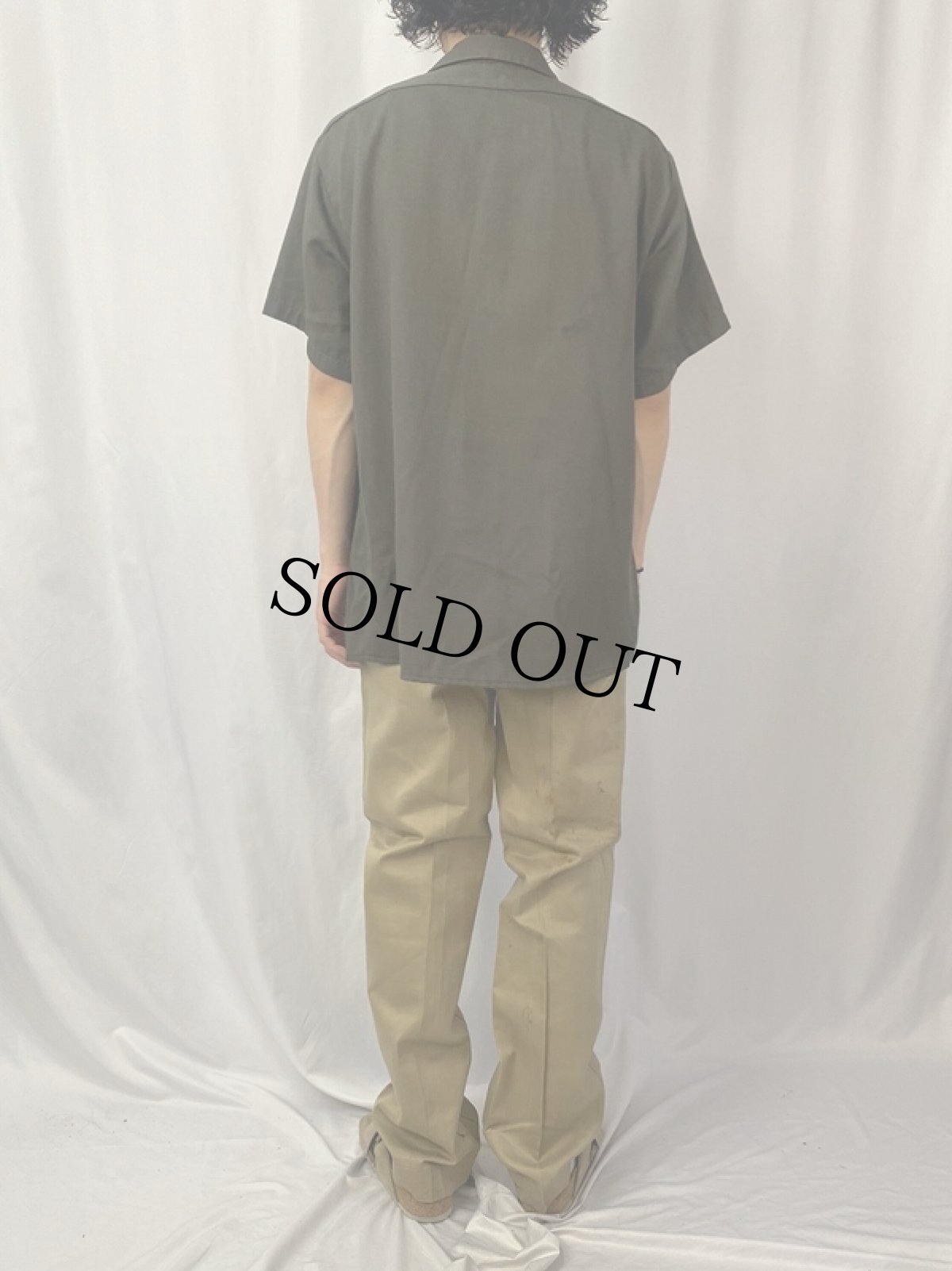 画像4: 90's BIGBEN by Wrangler USA製 コットンポリ ワークシャツ (4)