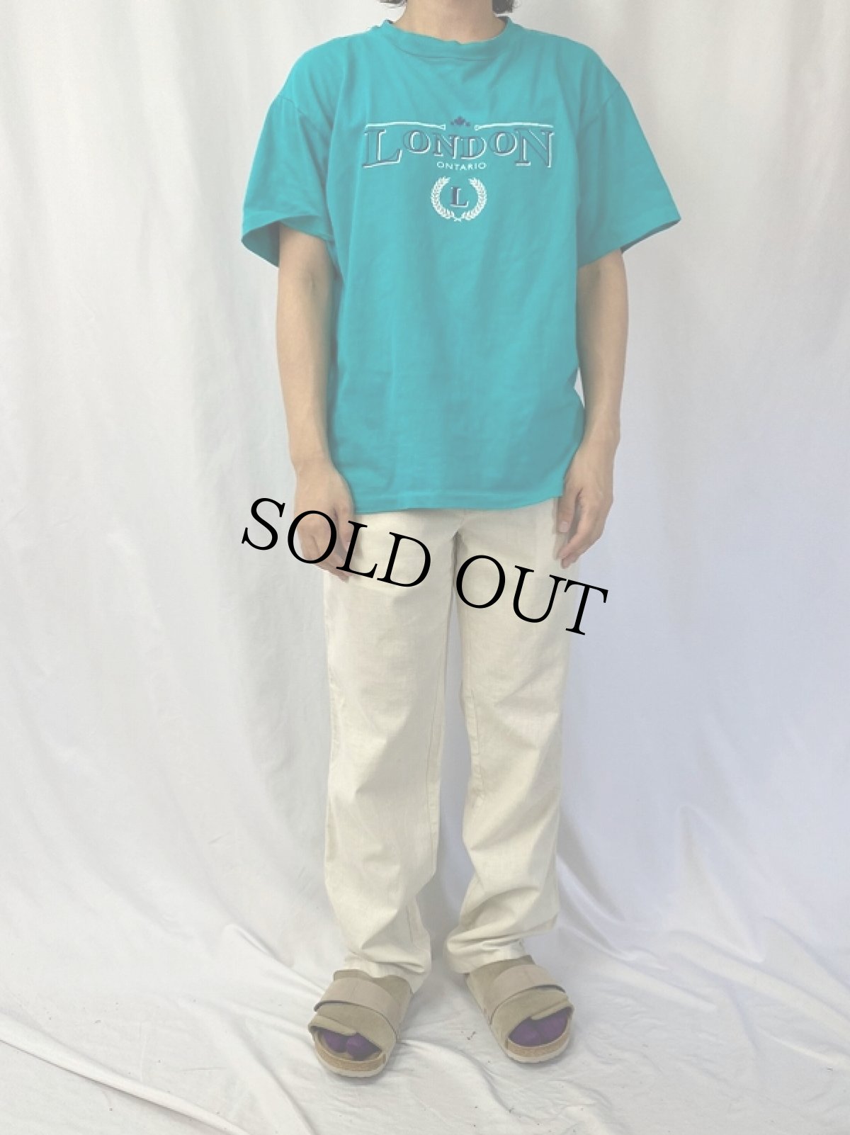 画像2: GIORGIO ARMANI ITALY製 コットンパンツ W31 (2)