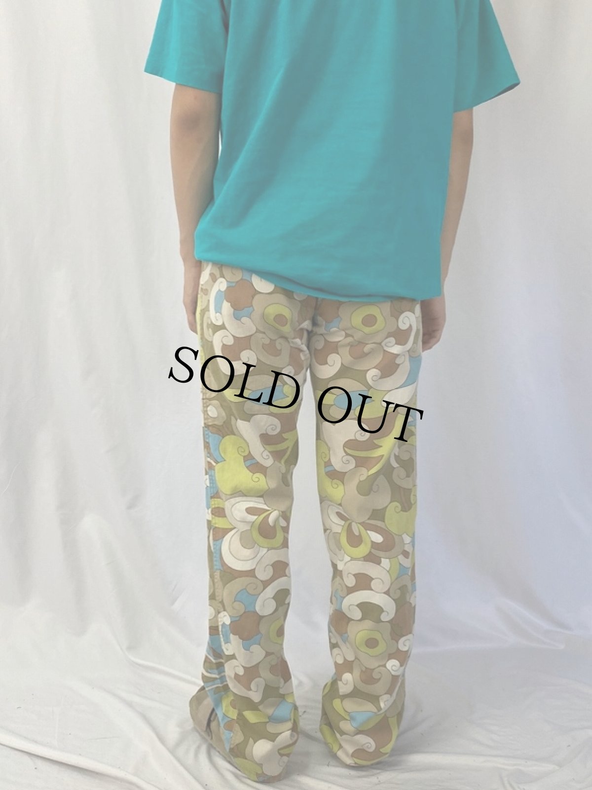 画像4: 2004 DOLCE&GABBANA ITALY製 総柄 コットンパンツ W31 (4)