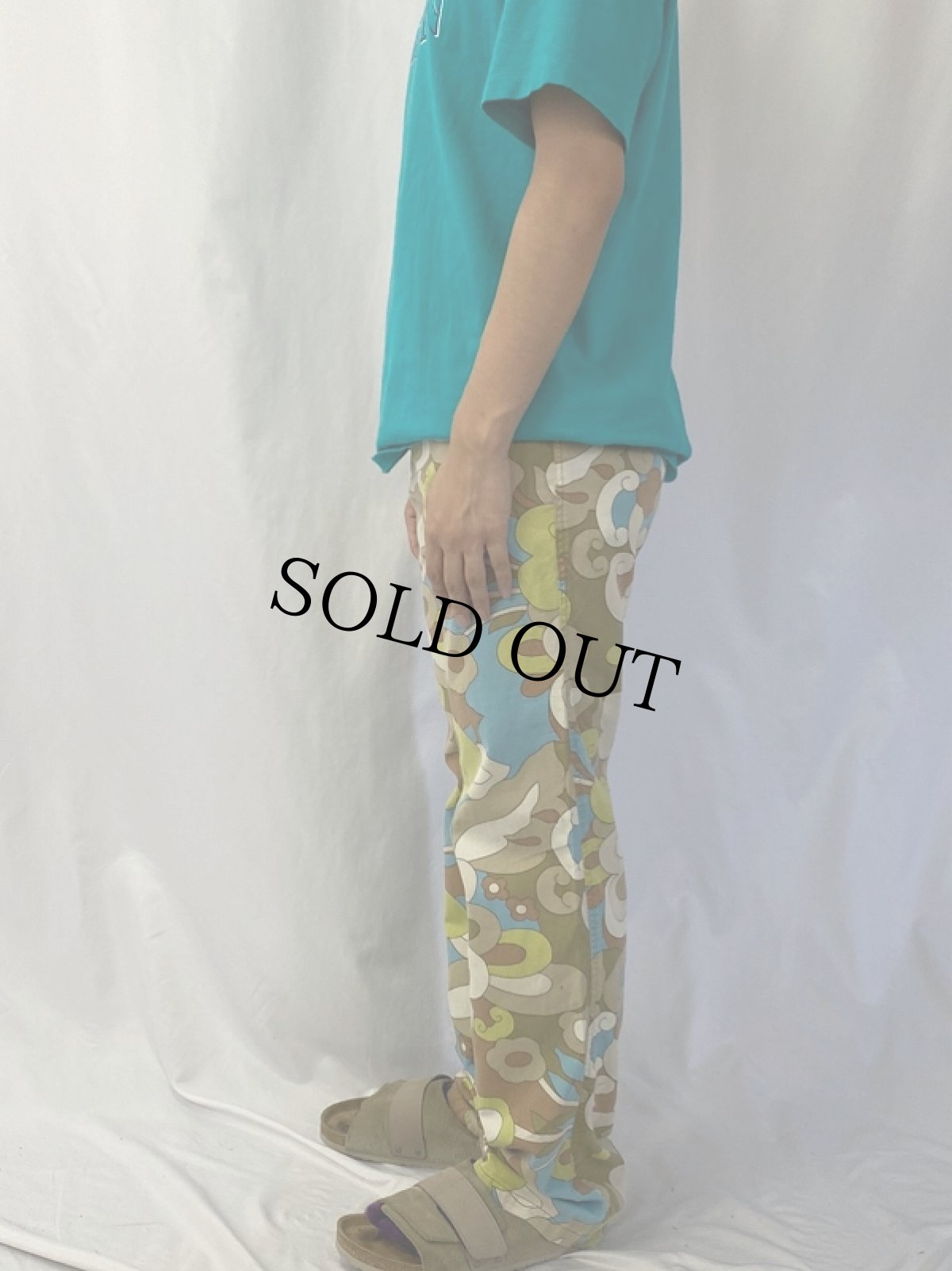 画像3: 2004 DOLCE&GABBANA ITALY製 総柄 コットンパンツ W31 (3)