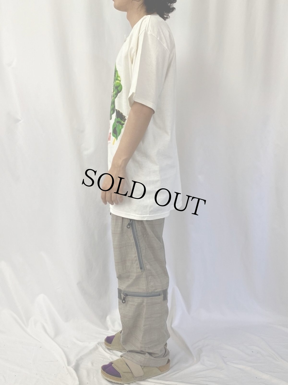 画像3: 【SALE】 2000's THE INCREDIBLE HULK × Popsicle キャラクタープリントTシャツ L (3)