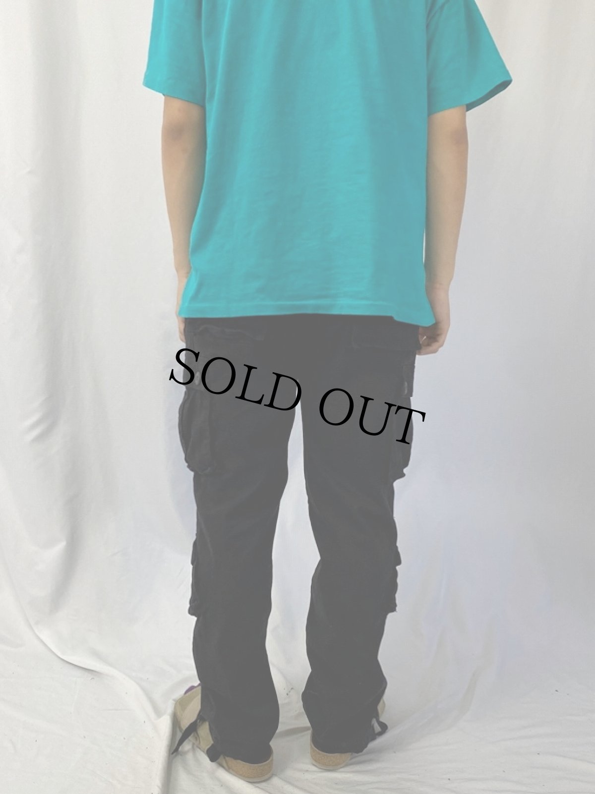 画像4: MUSTWAY マルチポケット カーゴパンツ BLACK (4)